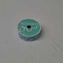 Falling Snow Royal Burlap Wired Edge Ribbon - 1.5" x 10 Yards (Light Blue)