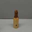 Wooden Copper Water Bottle 17oz / 500ML Handmade Ayurvedic 100% Pure Copper Water Bottle with Unique Natural Wooden Finish BPA-Free Leak-Proof Sports Water Bottle for Gym, Yoga, Office & Travel