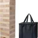 Giant Tumble Tower 54PCS, Jumbo Game for Kids Adults Family Made with Premium Pine Wood,Outdoor GameGiant Yard Game