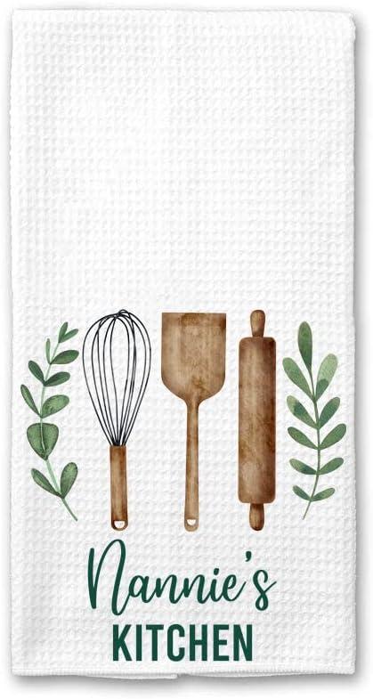 DiandDesignGift Nannie's Soft and Absorbent Tea Towel - Decor for Kitchen and House - Birthday Gift