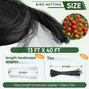 Bird Netting for Garden Protection,13X40 FT,Heavy Duty Woven Garden Netting