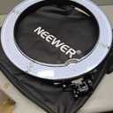 NEEWER Ring Light 18inch Kit: 55W 5600K Professional LED with Stand and Phone Holder, Soft Tube & Bag for Tattoo Lash Extension Barber Makeup Artist Studio Video Photography Lighting, RL-18