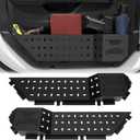 2PCS Metal Front Door Storage Box Pockets for 2018-2025 2026 Jeep Wrangler JL JLU 4XE and 2020-2026 Gladiator JT for Jeep Door Interior Storage Accessories Black