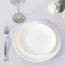 sancua 90 Inch Round Tablecloth White, 8 Pack - Circle Polyester Fabric Table Cloth for Wedding Party Reception Banquet Birthday, Washable Formal Table Cover (Fit 30-72 Inch Tables)