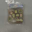 5/8"-18 (10 Pack) Grade 8 Hex Nylon Insert Lock Nut, Fine Thread, Yellow Zinc by Makers Bolt