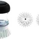 OXO Good Grips Soap Dispensing Palm Brush 09372000746 Good Grips Soap Dispensing Palm Brush Refills, 2-Pack, 1, White