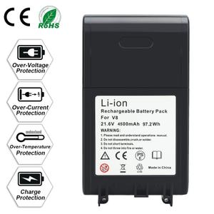 21.6V, 4500 mAh, Rechargeable  Battery Pack for V8,  Li-ion Battery