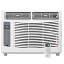 6000 BTU Window Air Conditioner, Cools Rooms Up to 250 Sq Ft Quiet Window AC with Remote Control, 3 Cooling Speeds, Digital Display and Easy Installation for Bedrooms, Offices and Dorms, Without WIFI