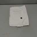 Alimens & Gentle Mens Linen Shirts Cotton Hawaiian Shirts Short Sleeve Button Down Shirts Casual Summer Beach Tops (Small, White)