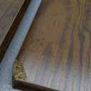 L Shaped Desk with 6 Drawers Rustic Wood