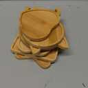 8Pcs Mosaic Bamboo Coasters, Assorted Shapes Wooden Coasters, Drinking Cup Coaster, Blank Base Trays, Art Plate, DIY Supplies Handmade Home Decor Gift