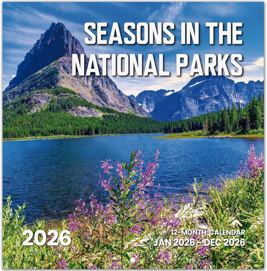 2026 Calendar, National Park Seasons 2026 Wall Calendar Starts from January 2026, 11.6 x 24 Inches (Opened), Monthly Wall Planner Hanging with Premium Paper, Ideal for Office or Home, Giftable Present