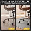 Aothia Textilene Chair Mat for Hardwood Floors - Heavy Duty Non-Slip Desk Floor Protector, Durable PVC & Polyester Blend, Easy to Clean, Ideal for Home Office (36"x47", Dark Grey)