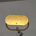 Towel Ring with Shelf, Heavy Duty Stainless Steel Bathroom Hardware, Adhesive No-Drill or Drill Mount Wall Mounted Towel Holder for Bathroom and Kitchen (Gold)