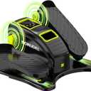 Under Desk Elliptical Machine - Electric Seated Pedal Exerciser with Remote Control, 12 Ajustable Level Speed, Auto/Manual Modes & Leg Exerciser