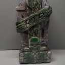 17" Halloween Foam RIP Graveyard Tombstones, 5 Pack Tombstone with 10 Metal Stakes for Halloween Decorations