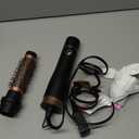 Round Hair Blow Dryer Brush  1.2 Inch Ceramic Barrel Hair Dryer Brush for Short/Middle Hair, One Step Drying, Volumizing, Straightening and Styling, Negative Ionic Dryer Brush (BlackGolden, 1.2)