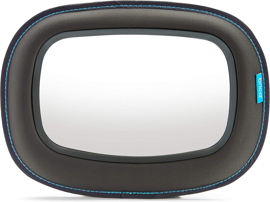 Munchkin Baby Car Mirror for Rear Facing Car Seats, Clear View Baby in-Sight Auto Mirror, Dark Grey (12.75x10 Inch (Pack of 1))