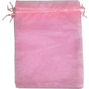 50PCS 12x16 Inches Organza Gift Bags with Drawstring Gift Packaging Big Bags (Pink)