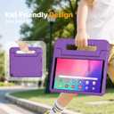Bolete Kids Case for Samsung Galaxy Tab A 10.1 2019 Release (Model:SM-T510/T515),Shockproof Soft EVA Adjustable Bracket Cover for Samsung Galaxy Tab A 10.1 Case, Purple