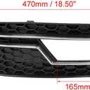 X AUTOHAUX Car Front Bumper Left Side Fog Light Grille Lamp Cover 8K0807681K for Audi A4L B9 S4 RS4 2013-2016