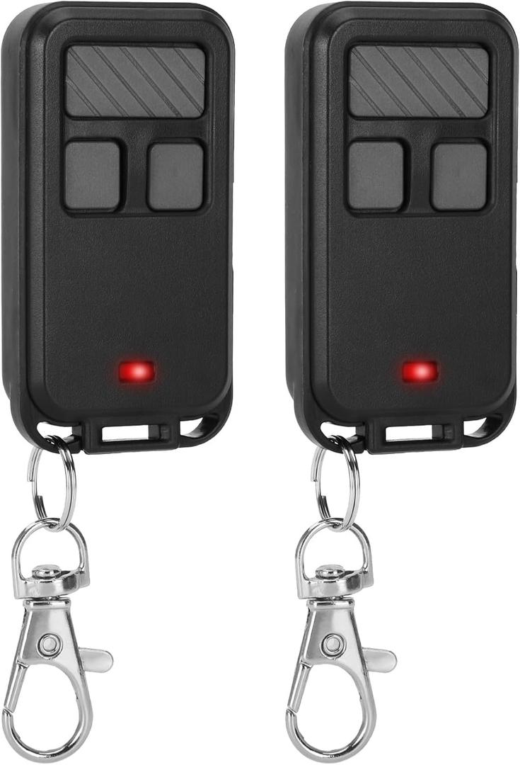 2 for Liftmaster Chamberlain Craftsman Garage Door Opener Remote 890Max 893MAX 893LM 371LM 373LM G953EV-P2, Key Chain Garage Door Opener Remote for Purple Red Yellow Orange Green Learn Buttons