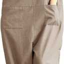 Lncropo Women's Plus Size Overalls Wide Leg Loose Baggy Jumpsuit Rompers S