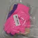 Jiuguva 3 Pairs Ice Skating Gloves Figure Skating Accessories Gloves with Snowflake Rhinestone for Kid Girl (Skin Color, Purple, Pink)