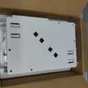 in-Wall TV Box with Flange for Home Theater Installation, 11.9" x 8.4" Cord Hider for Wall Mounted TV, with 2 Outlets, Cable Bracket, LV Cable & 1-1/2" ENT Entrance, Ideal for New or Retrofit Job