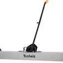 Toolwiz 36'' Magnetic Sweeper with Wheels, 50 Lbs Capacity Rolling Magnetic Floor Sweeper with Release Handle Industrial Magnets Heavy Duty Metal Pick Up 18/24/36 Inches