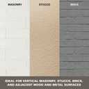 KILZ Self-Priming Masonry, Stucco and Brick Paint, Interior/Exterior, Flat, White, 1 Gallon
