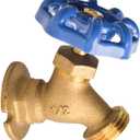 HYDRO MASTER Brass Garden Valve 1/2" FNPT x 3/4" MNH Fit Most Garden Hoses