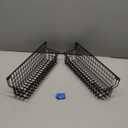 Spice Rack Organizer Wall Mount, Spice Organization Storage Shelf for Cabinet Door, 4 Packs Wall Spice Rack Saving Space for Kitchen, Black