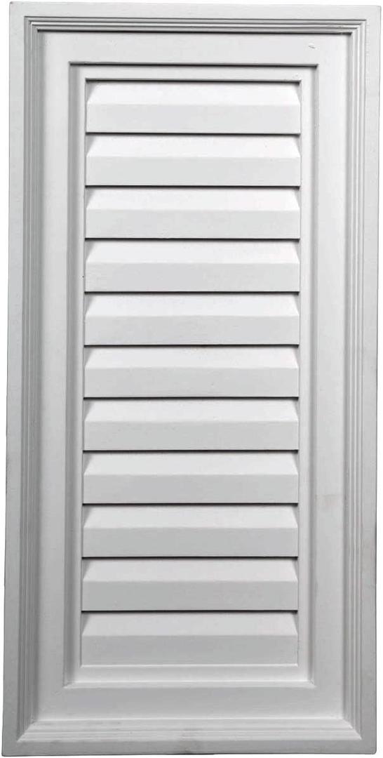 Ekena Millwork 12"W x 24"H x 1 1/4"P, Vertical Gable Vent Louver, Non-Functional