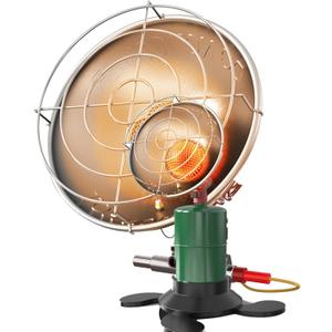 Buyplus Portable Propane Heater, Portable Camping Heater Outdoor with Ignition, Control Valve, Gas Cylinder Base for Tent, Fishing, Garage