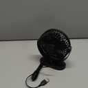 Gaiatop USB Desk Fan, 5.5 Inch Small Quiet Powerful 3 Speeds 90 Rotate, Personal Mini Portable Desktop Table Fans, Cooling for Home Office Car Travel Indoor Outdoor Pink (Black)