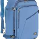 MATEIN Cute Backpack for Women, Nurses Teacher, Expandable Water Resistant Carry on Backpacks for Business Trip, 45L Rucksack for Traveler Outdoor Sports, Gift for Traveling (Light Blue)