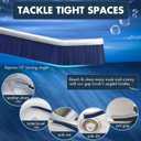 IBB 3pcs Crevice Cleaning Brush for All Tile Surfaces, Hard Bristle Brush for Kitchen, Bathroom Tiles, Slots & Faucets, Thin Gap Cleaner