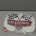 Car Race Porch Sign Cutouts Room Wall Door Decor Race Car Birthday Party Garden Outdoor Indoor Decorations Hanging Cards