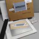 FENNIO Vanity Mirror with Lights 14"12" Makeup Mirror with Lights,Lighted Vanity Mirror Tabletop,Smart Touch with 3-Color Lighting,Dimmable,for Vanity Desk Tabletop (White)