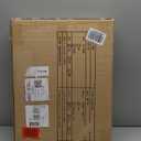 Ottoman Foot Rest- Bamboo Foldable Stool, Foot Stools Small Ottman with Upholstered & X Legs, Folding Stool for Makeup, Bedroom and Living Room (Large Beige)