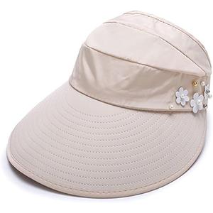 YEKEYI Sun Hats Wide Brim UV Protection Beach Packable Visor Summer Adjustable Cap