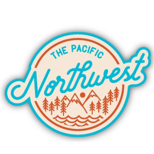 Vinil Sticker The Pacific Northwest FM004 4 Pack