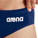 ARENA Men's Team Solid Polo Swim Brief Water Sports Training Bathing Suit (28, Navy/White)