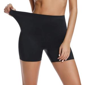 JOYSHAPER Slip Shorts for Women Under Dress Anti Chafing Underwear Boyshorts Panties for Women (Small, Blackwithout Lace)