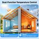 Radiant Barrier Foil Insulation Roll – 1000 Sq Ft (4 ft x 250 ft), Double-Sided Perforated Reflective Heat Shield, Heavy Duty Thermal Wrap for Homes, Garages, and Metal Buildings