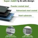 Foxlang 6x3x1ft(2 Pack) Galvanized Oval Raised Garden Bed,Outdoor Planter Box Metal Patio Kit Planting Bed for Vegetables Flowers Herb,Silver