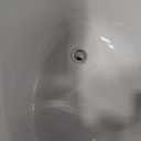 Empava Whirlpool Tub,48 in Freestanding Air Jetted Bathtub, Japanese Soaking Tub with Pre-Molded Seat, 36 Air Jets for Spa-Like Relaxation, Glossy White Luxury Acrylic Design