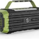 Portable Bluetooth Speaker 120W Peak 80W Wireless Speakers, TWS Pairing, Deep Bass, Hi-Fi Loud Speaker, IPX6 Waterproof, DSP Sound Boombox for Outdoor, Camping, Party, Beach (Green)