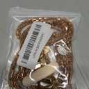 Crystal Phone Strap Crossbody Rhinestone Anti Theft Layered Strap Crossbody Gold Metal Buckles Cell Phone Neck for Women (Peach)